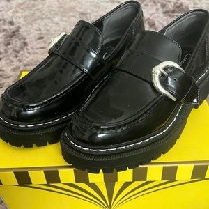 CIRCUS Everly black platform loafers